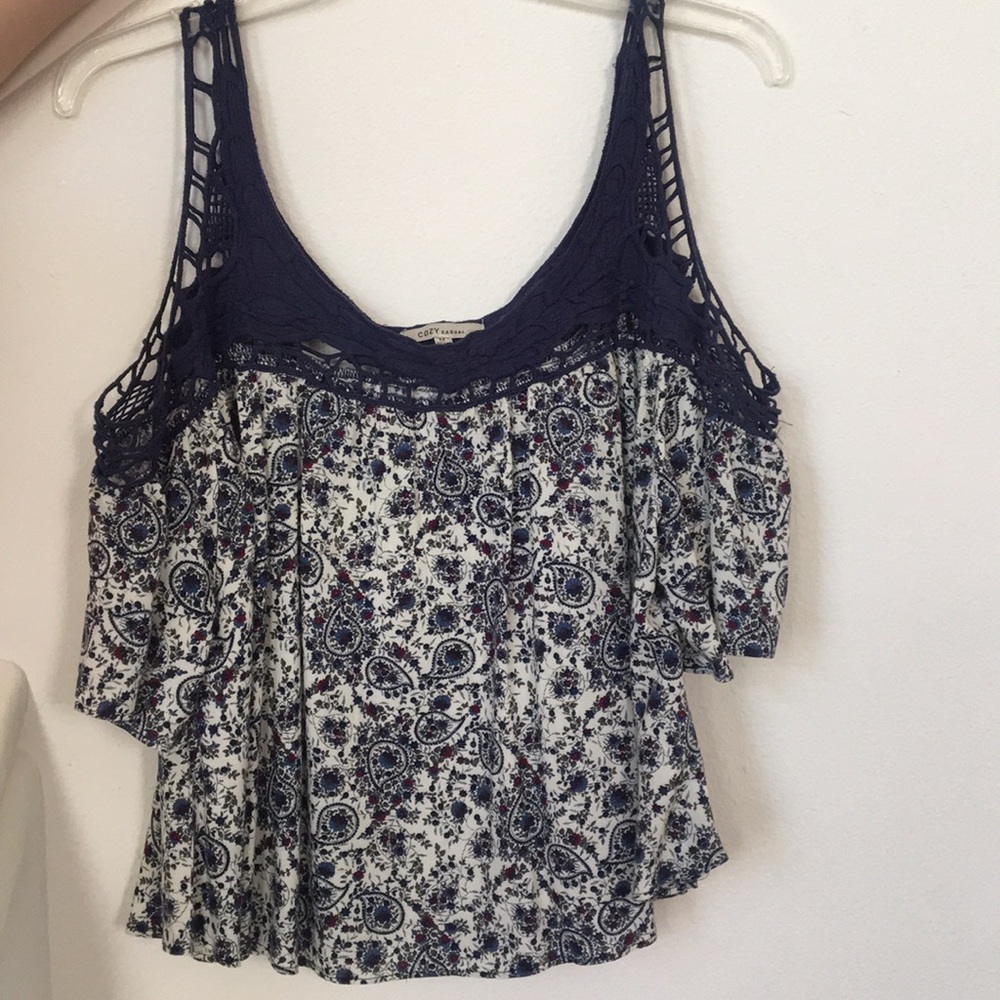 Floral off the shoulder top